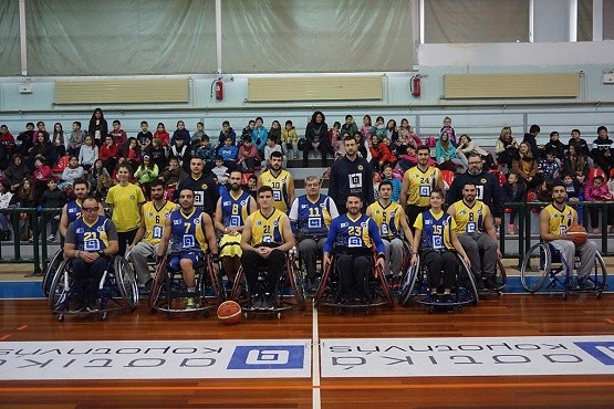 Μαθητές τεσσάρων σχολείων παρακολούθησαν αγώνα μπάσκετ με αμαξίδιο Μαθητές τεσσάρων σχολείων παρακολούθησαν αγώνα μπάσκετ με αμαξίδιο
