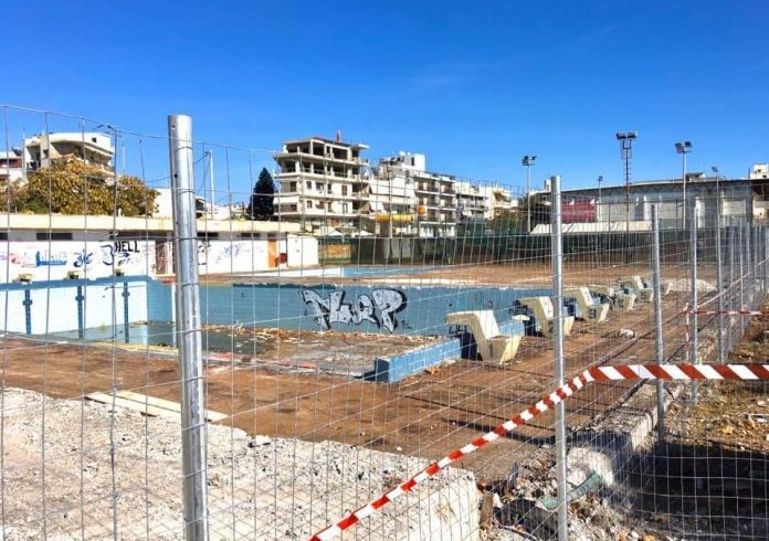 Τελείωσε η κατεδάφιση του παλιού κολυμβητηρίου Αλεξανδρούπολης