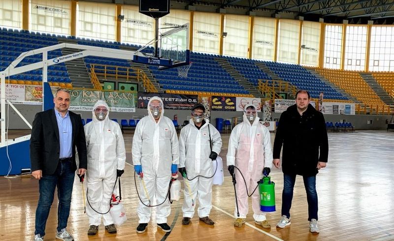 Προληπτική απολύμανση αθλητικών εγκαταστάσεων Δήμου Ξάνθης Προληπτική απολύμανση αθλητικών εγκαταστάσεων Δήμου Ξάνθης