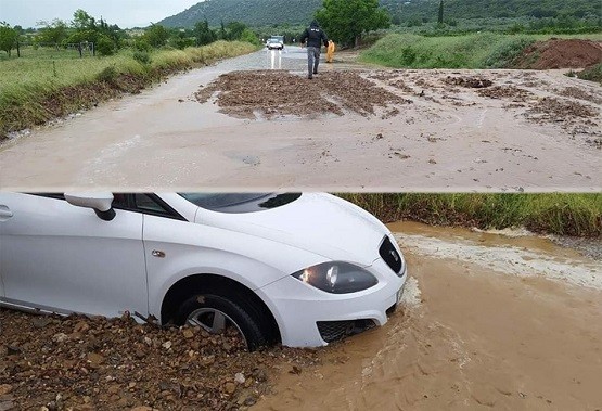 «Βούλιαξε» ο δρόμος Ίασμος – Κοπτερό