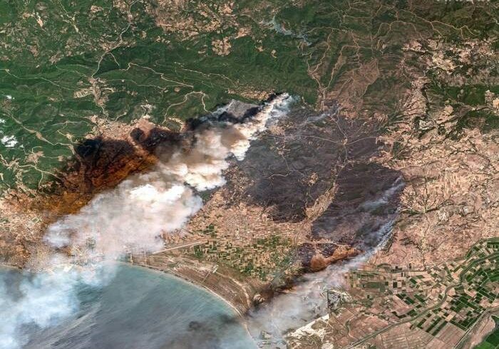 Δορυφορικές φωτογραφίες αποκαλύπτουν το μέγεθος της καταστροφής στη Θράκη